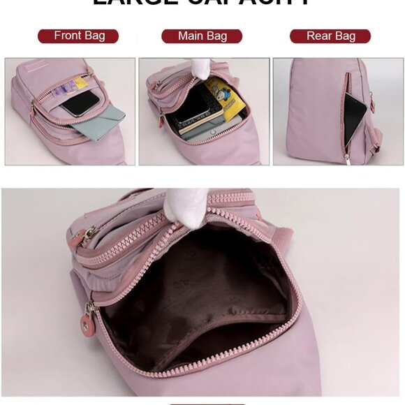 Lightweight Water-Resistant Crossbody Bag for Women - Perfect for Travel - Picture 4 of 7